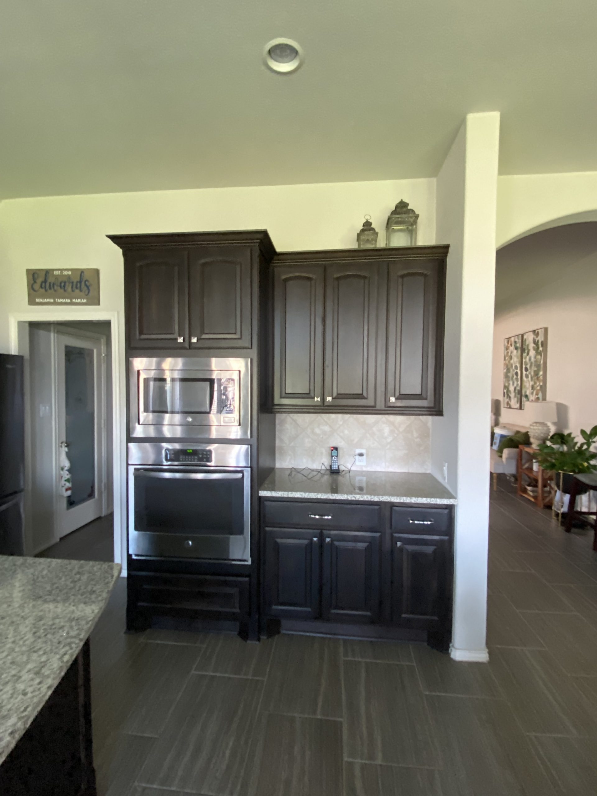 before cabinet painting