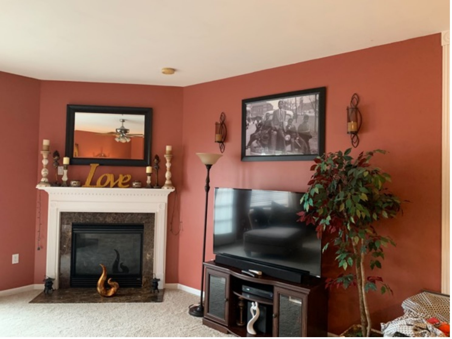 Souderton, PA – Living Room Painting Before