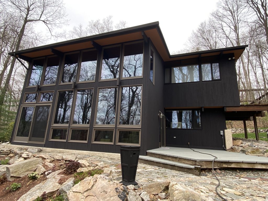 Solid Stain Wood Siding Painting After