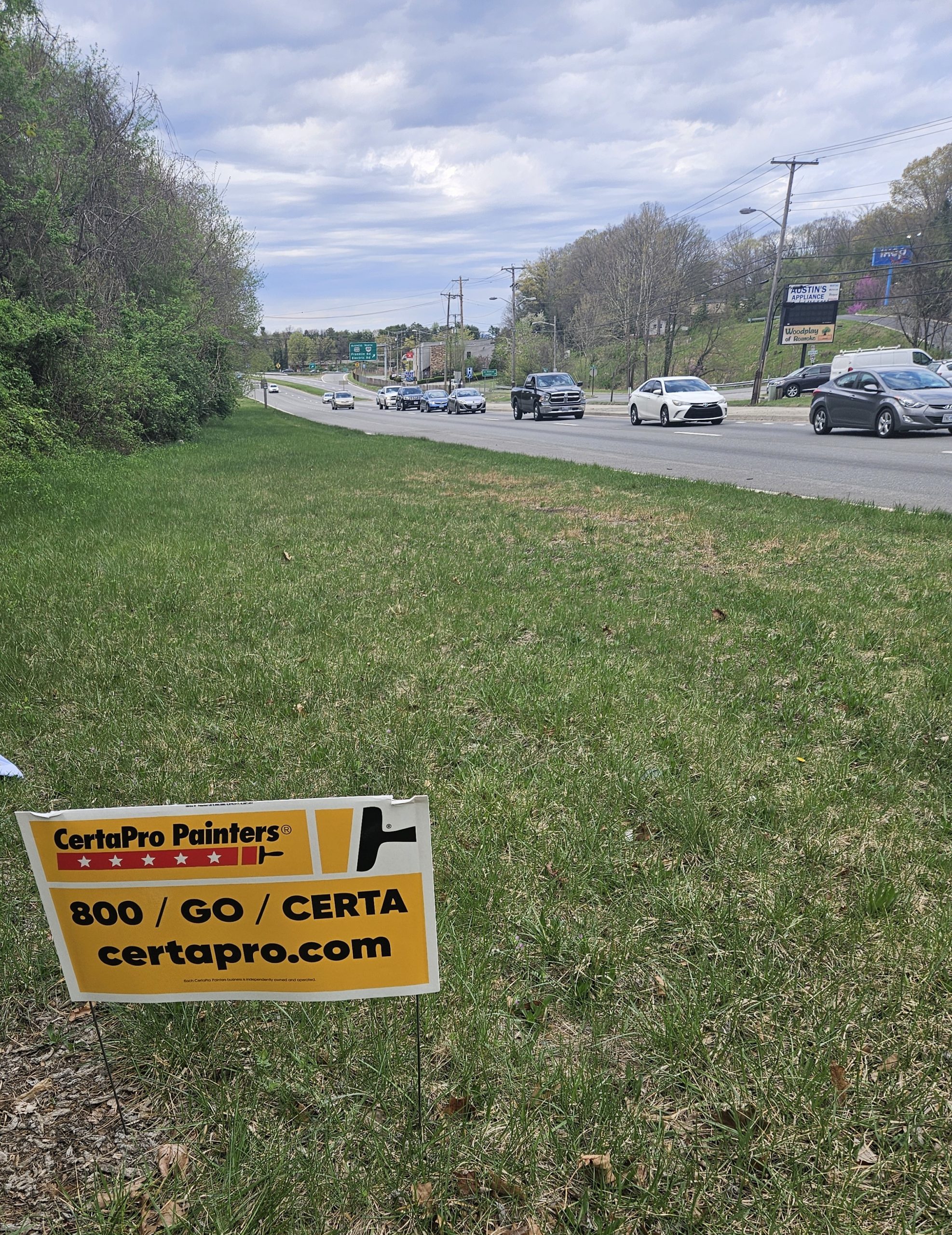 certapro painters of roanoke out in the community for own the streets day