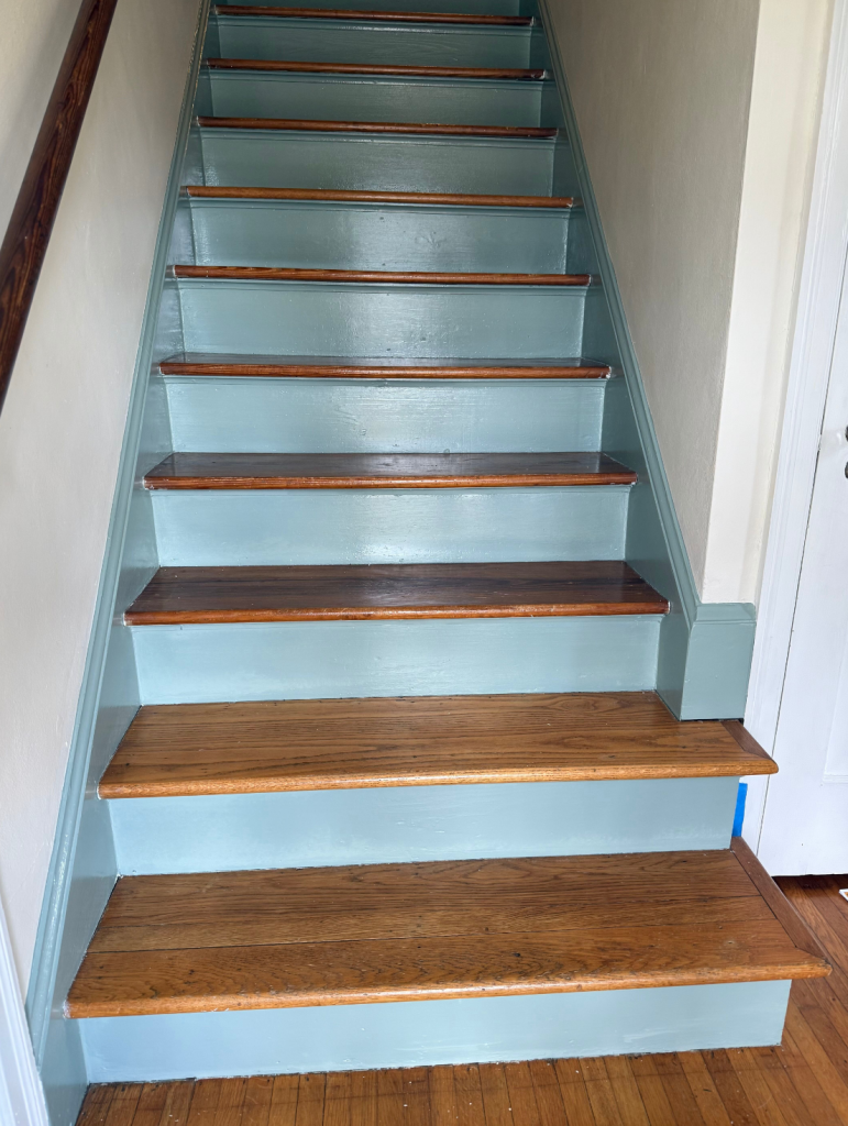 staircase after painting