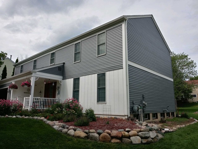 home exterior after painting