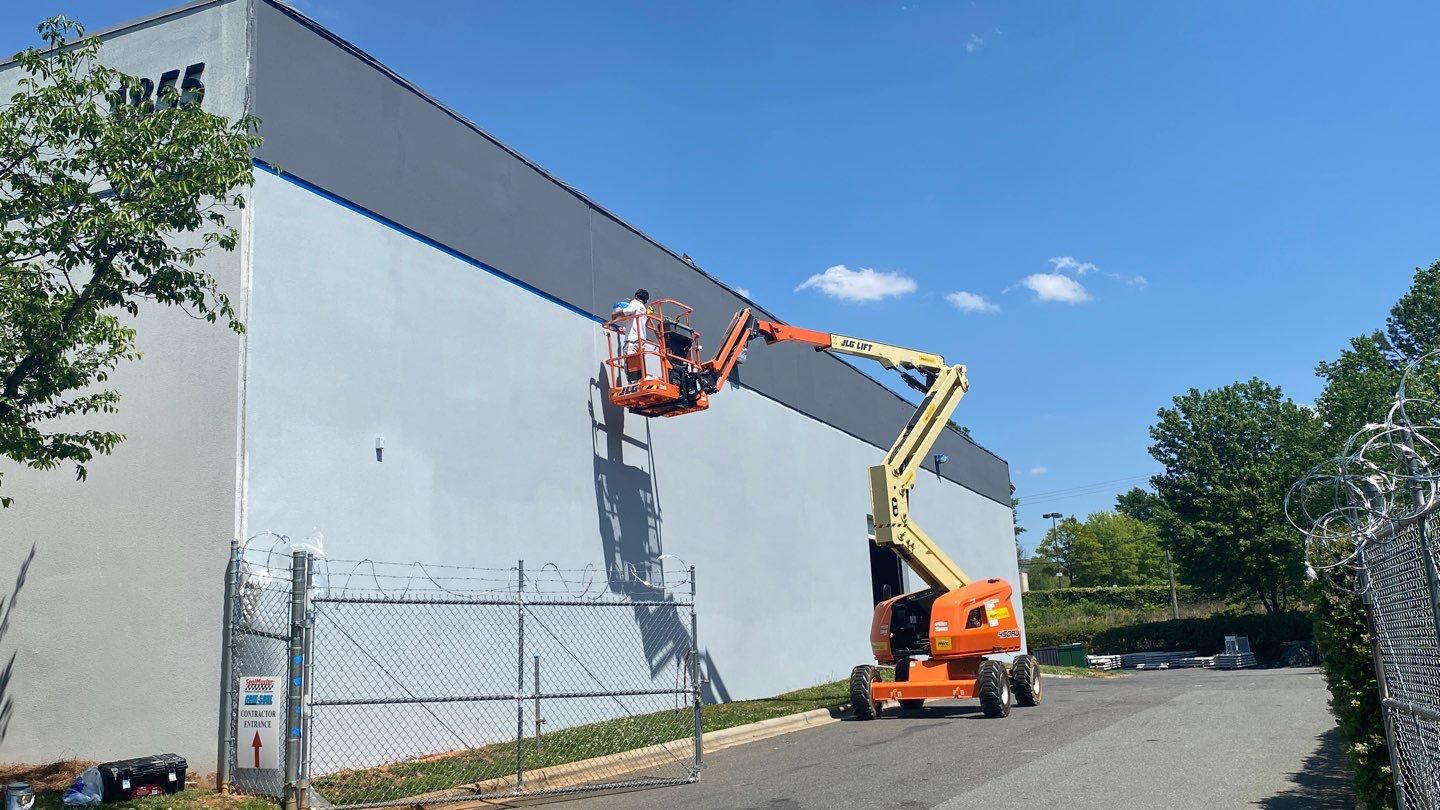 Commercial Building Repaint - Process