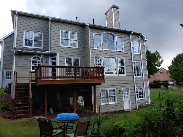 photo of repainted exterior of home in marietta georgia