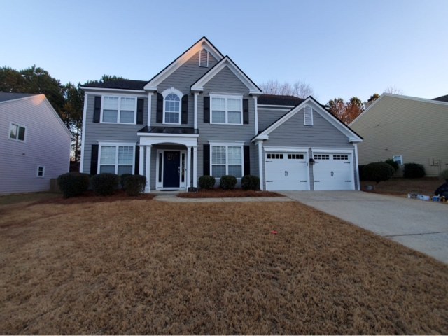 after photo of repainted house in maritetta