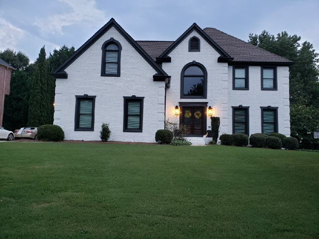 repainted brick home in alpharetta ga