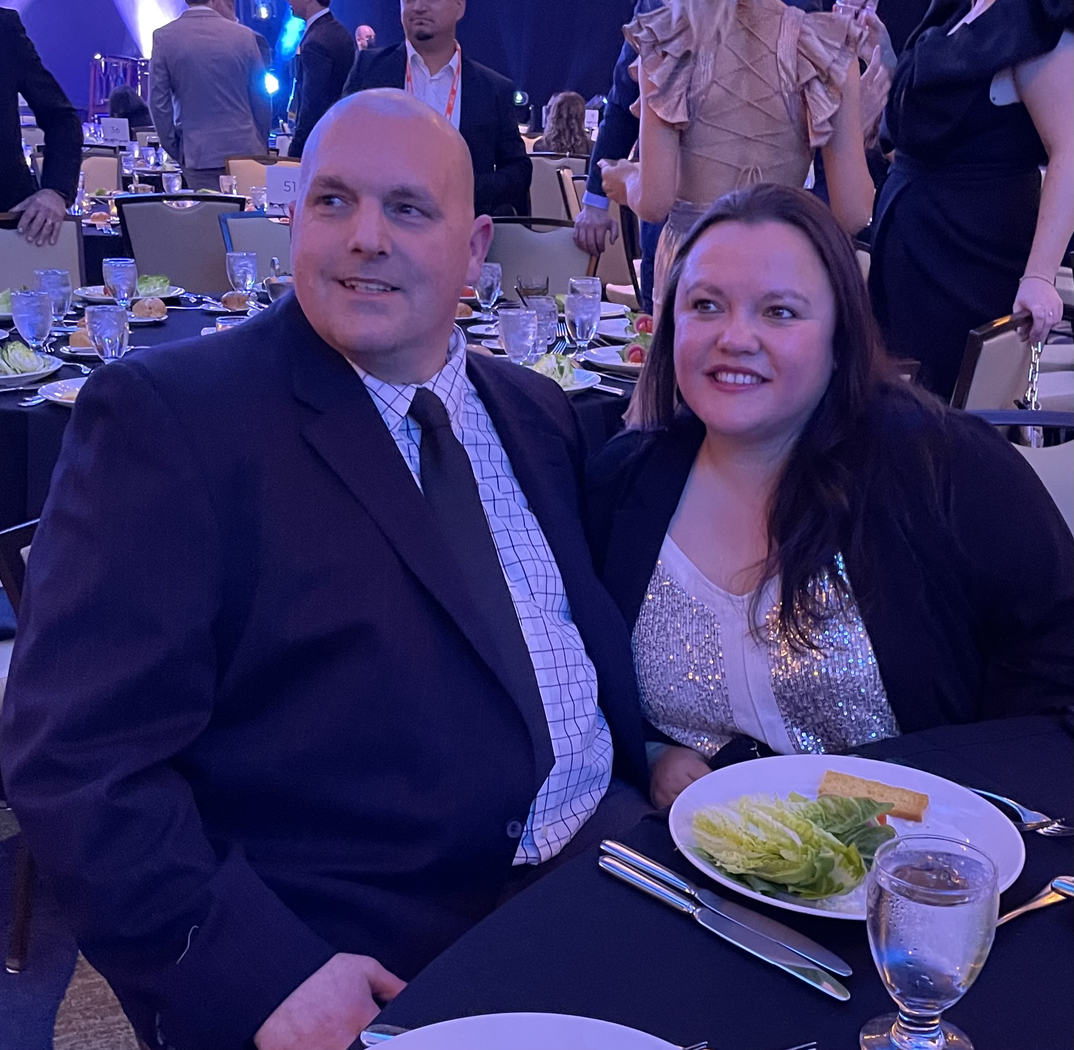 Michelle with her husband