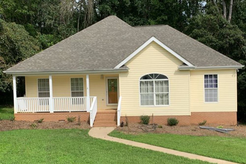 Salisbury Exterior – Smoky Azurite SW 9148 Before