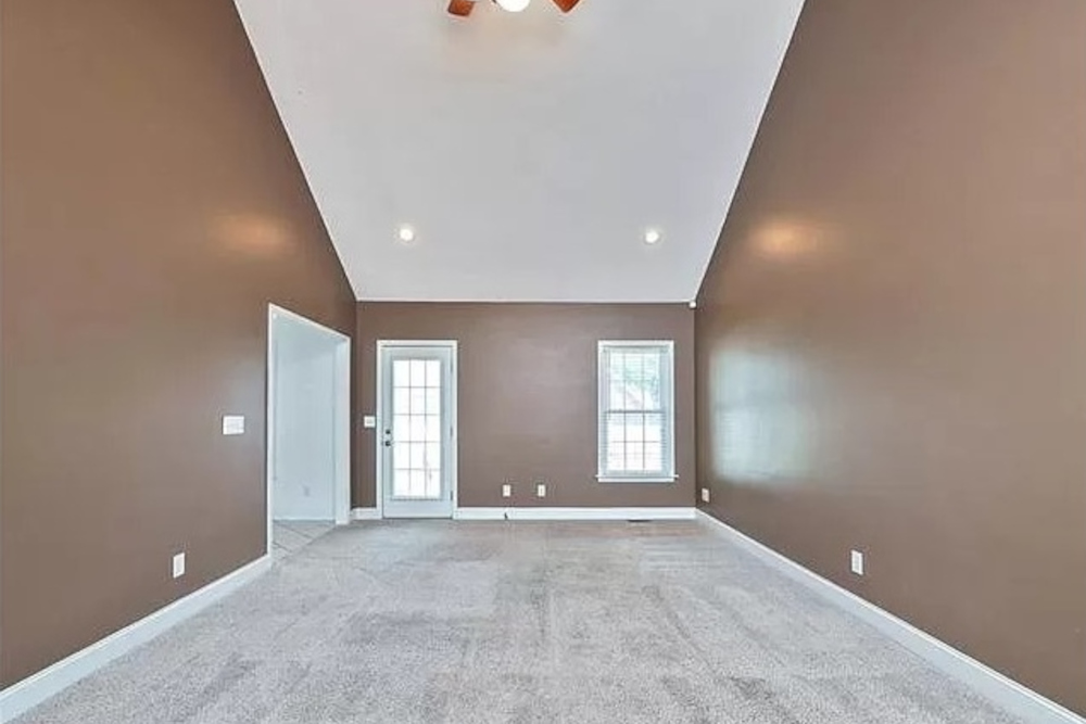 Rockwell Living Room Painting – Natural Linen SW 9109 Before