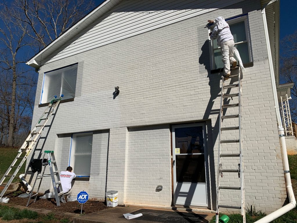 before painting