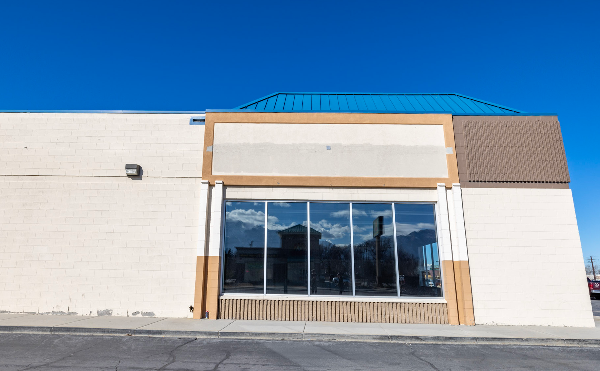 Midvale Shopping Plaza in Utah Before