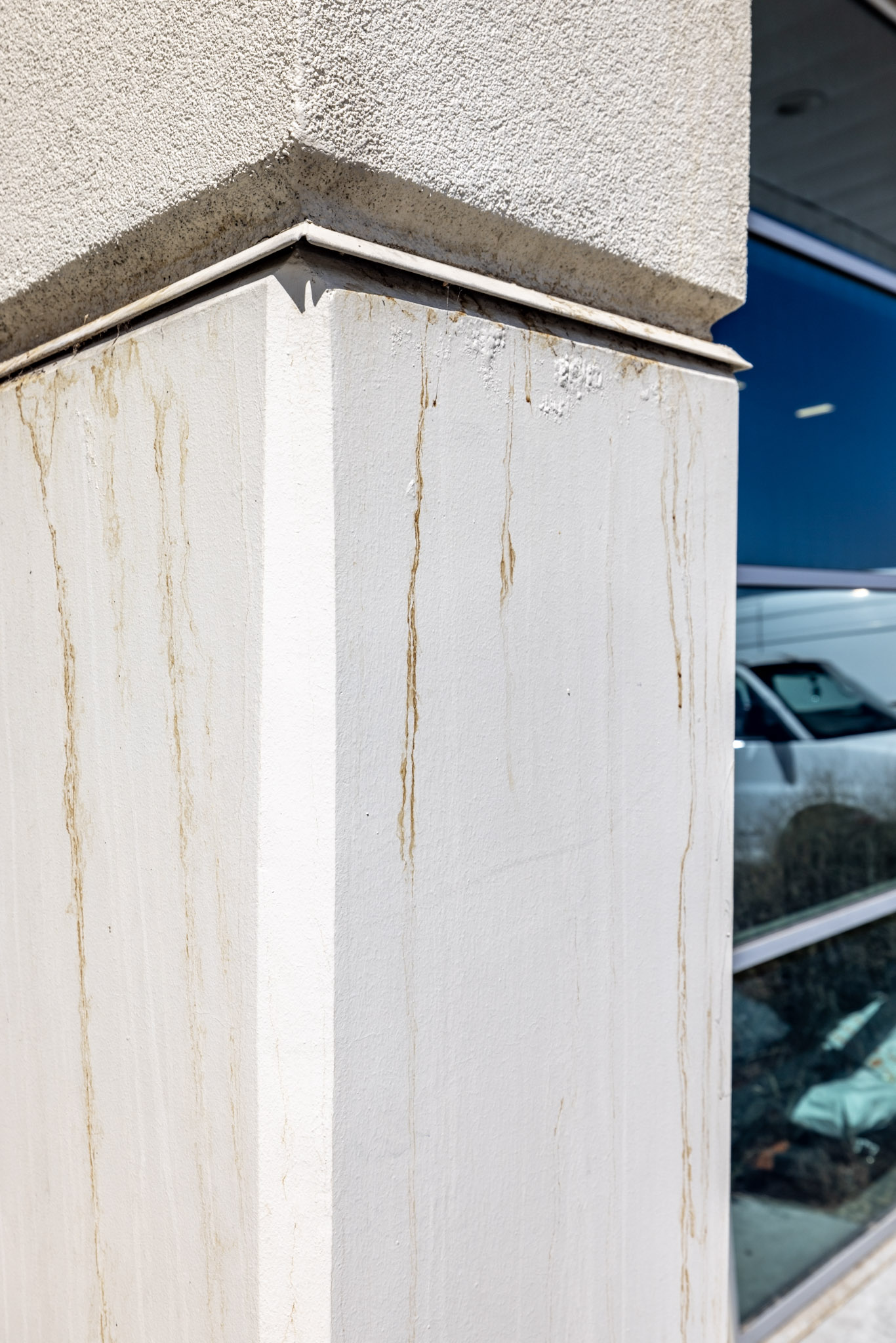 warehouse beams before