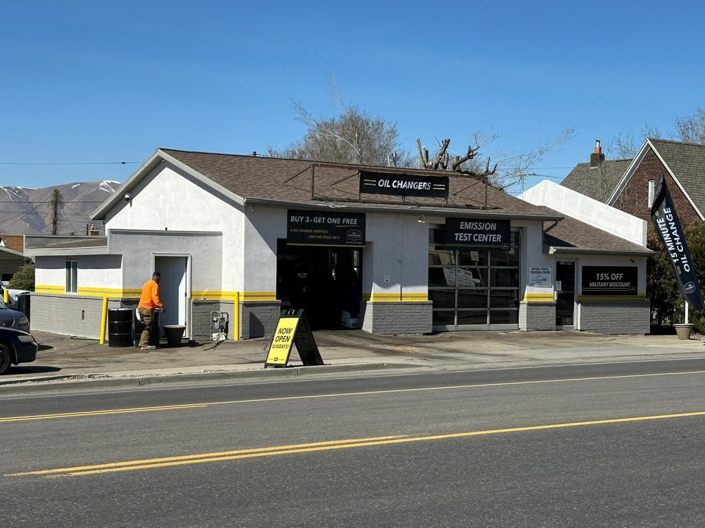 after oil change facility