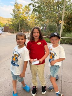 children at a community event