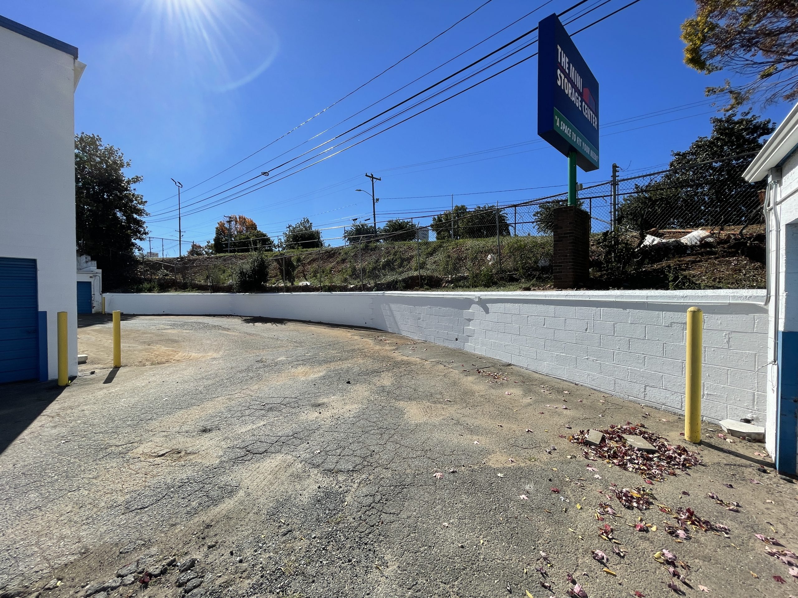 mini storage building south boulevard charlotte after repainting