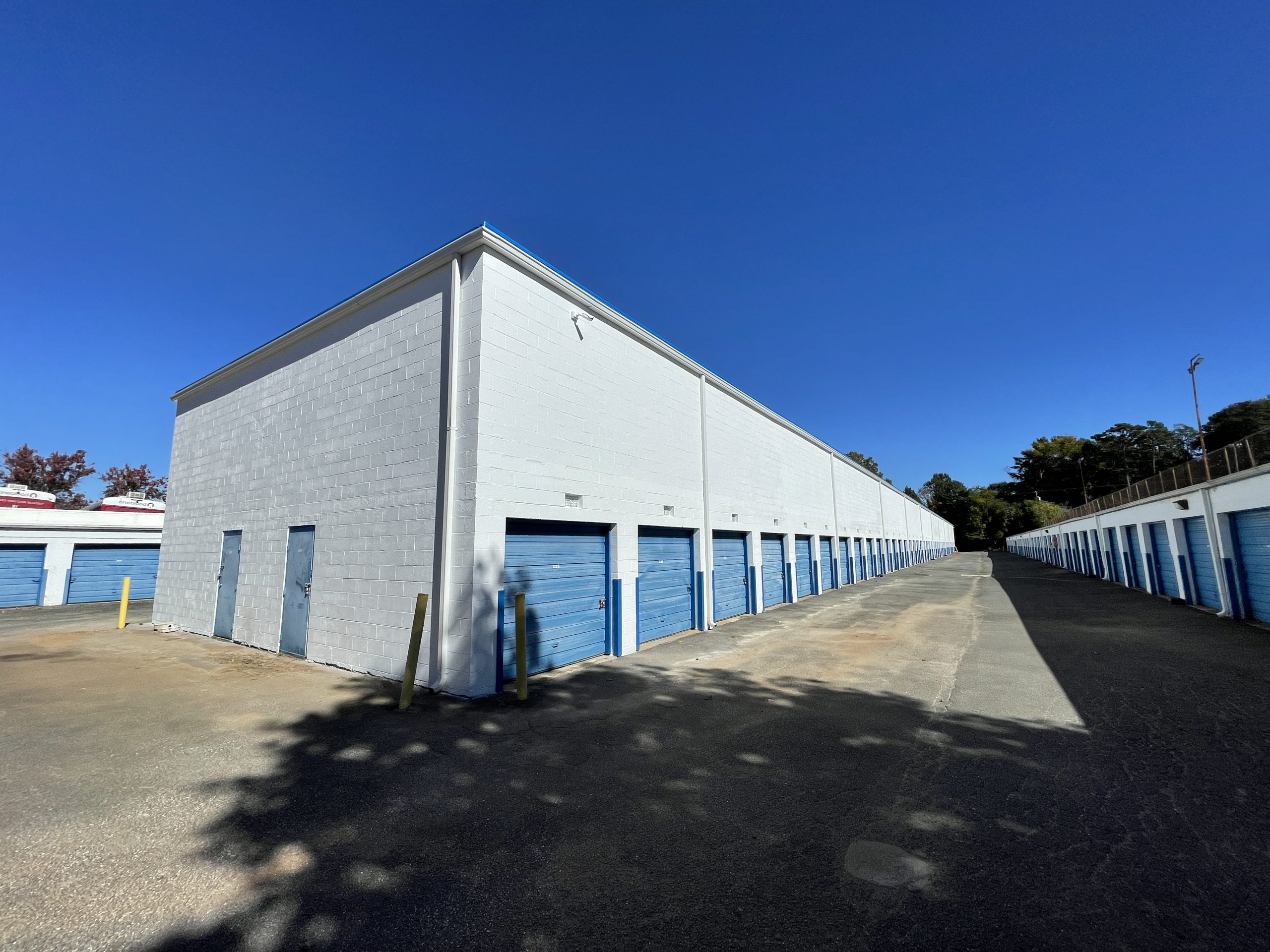 mini storage building south boulevard charlotte after repainting