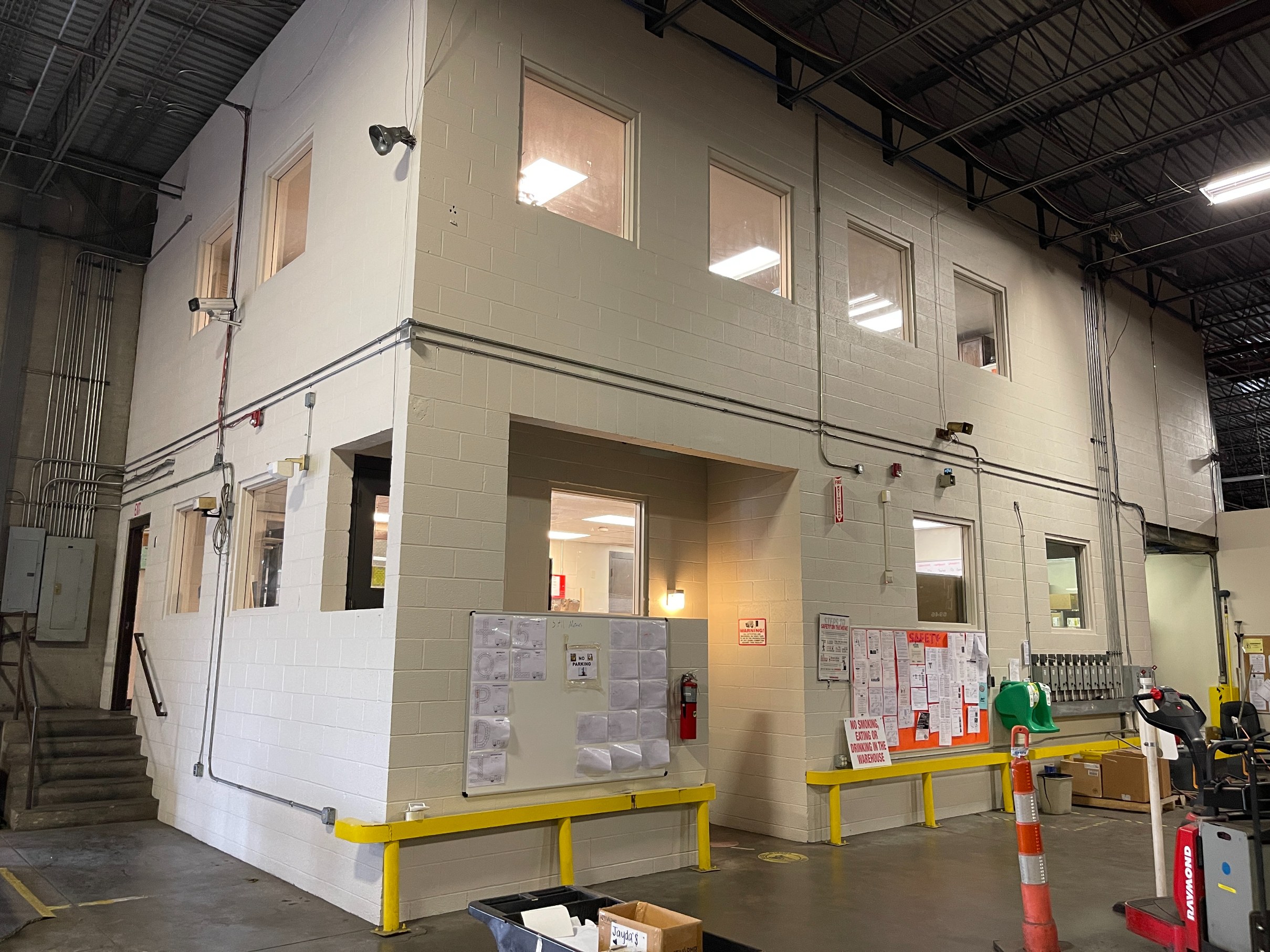 Bonded Logistics warehouse after painting