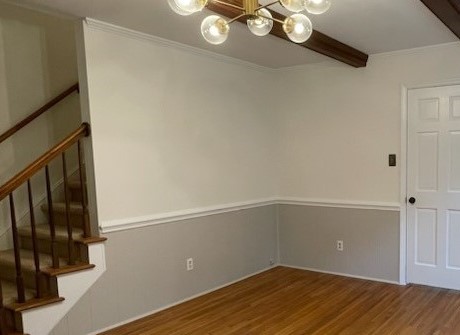 damaged walls after repair and painting