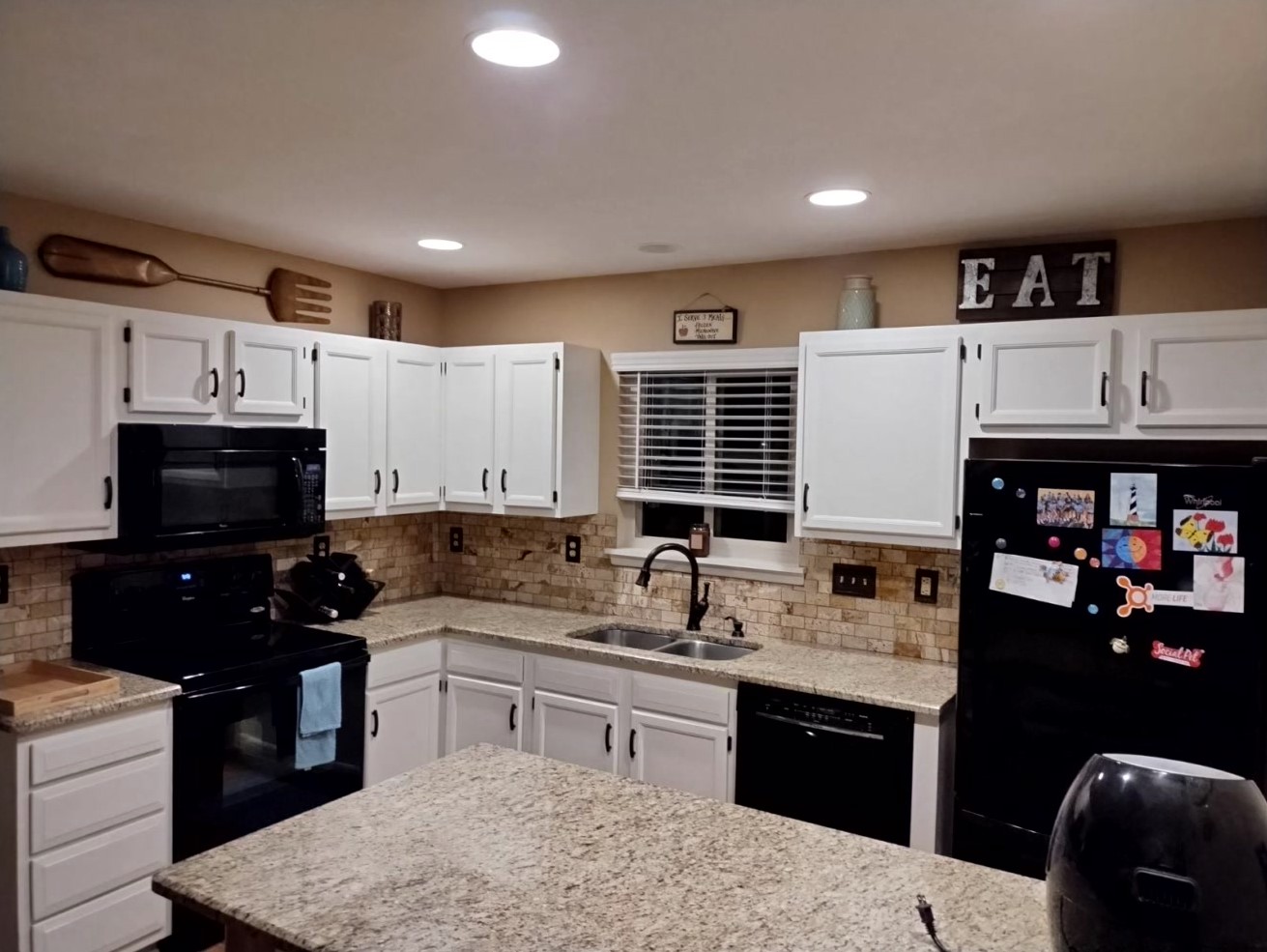 kitchen cabinets painted white