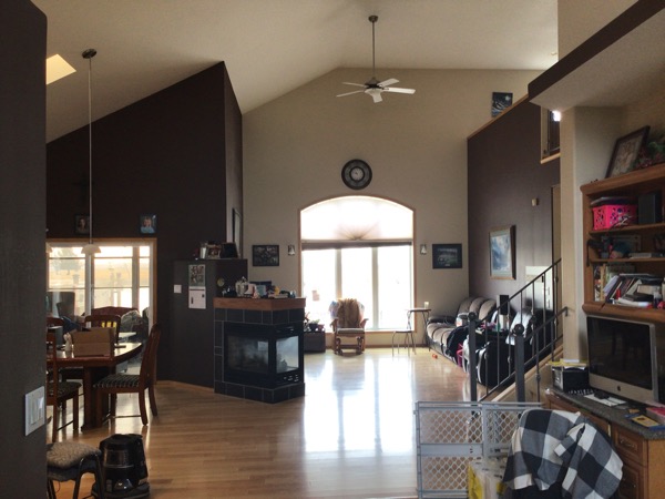 foyer before paint job