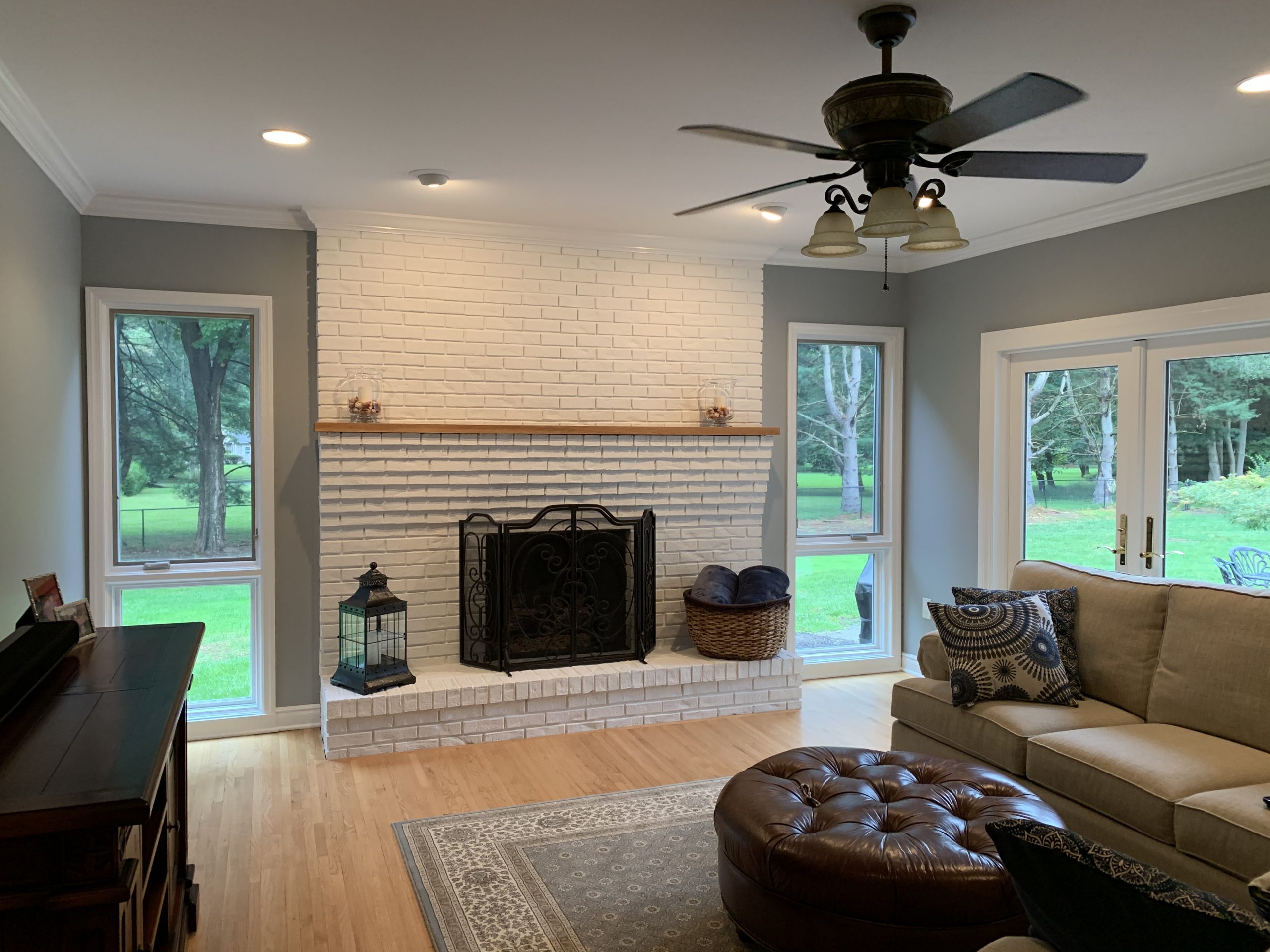 Fireplace Painting – White Fireplace After