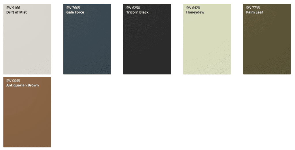 Sherwin Williams paint colors 2024