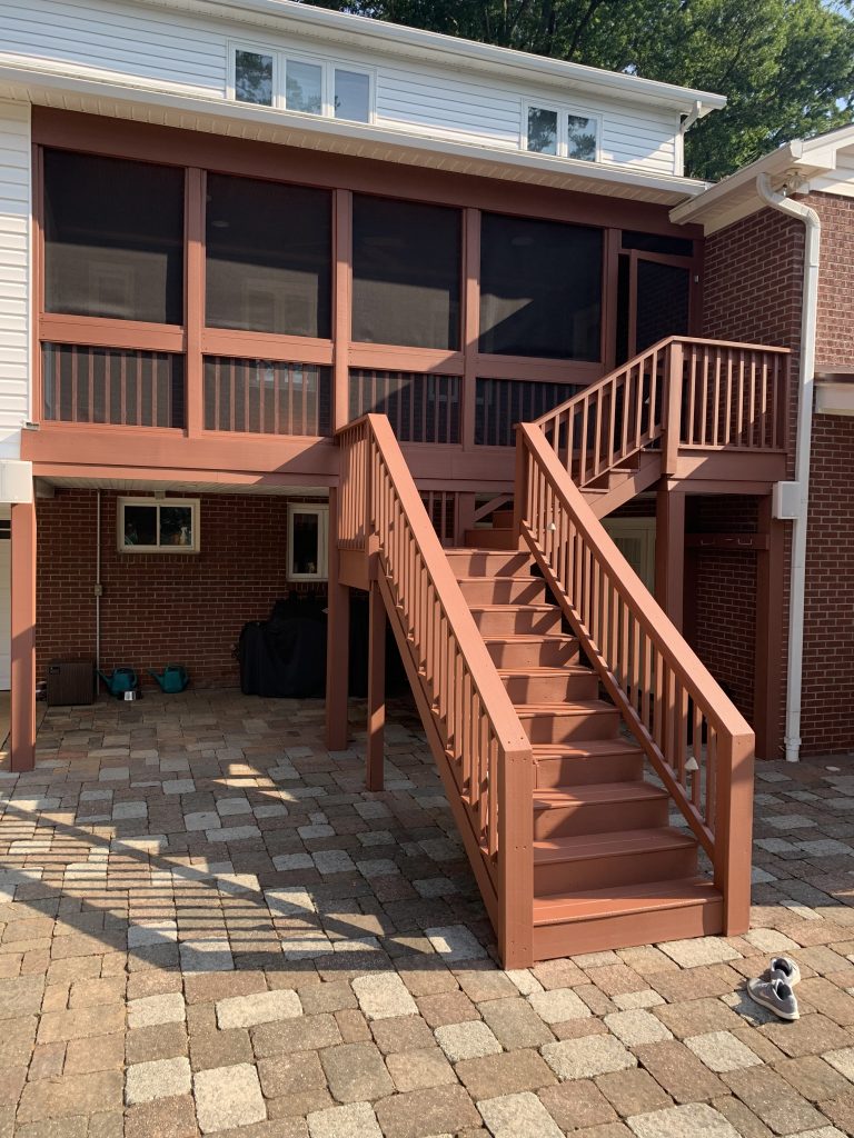 Deck Power Wash, Stain, and Restoration After