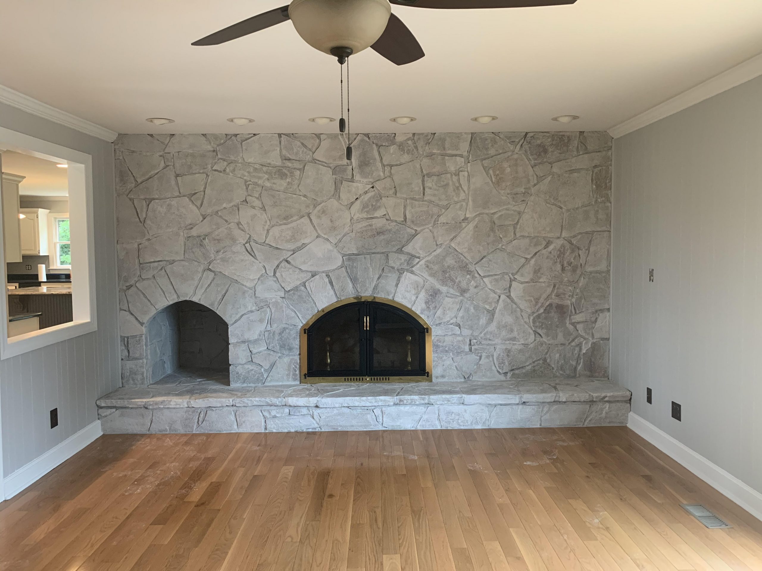 Stone Fireplace House Painters in Clemmons NC