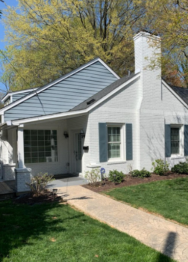 White Exterior House Painting Winston-Salem, NC