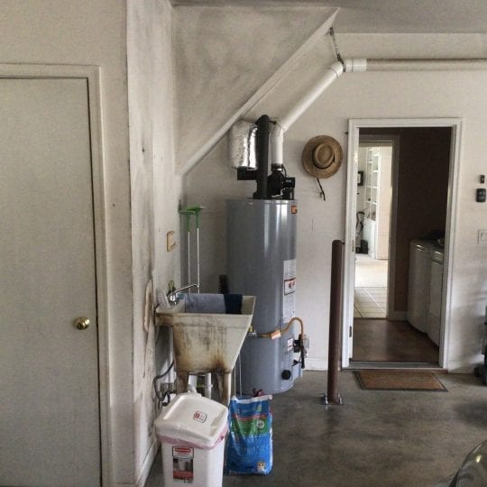 Garage Smoke Damage Painting Project in Winston-Salem, NC - Before