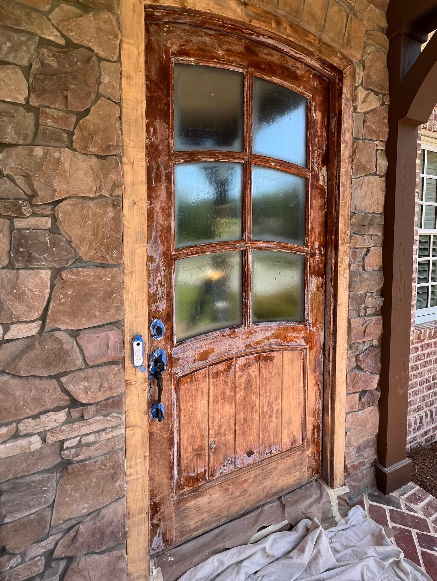 Before Door Staining Winston-Salem NC