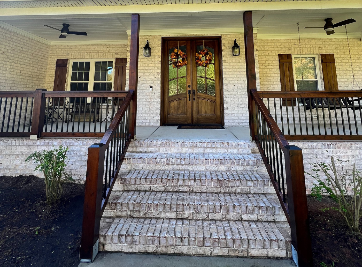 Porch painting client exterior home project after results.