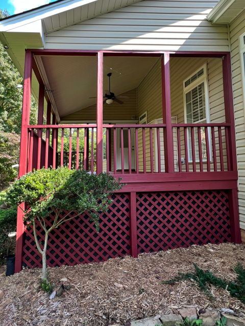 Screened Porch & Deck Staining After