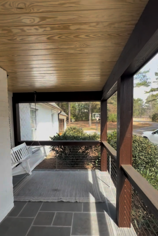 After Porch and Rail Staining in Winston-Salem