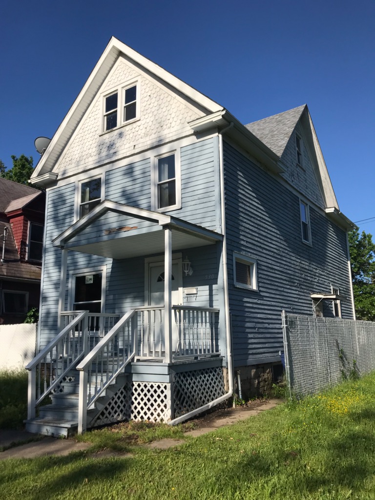 House exterior before painting