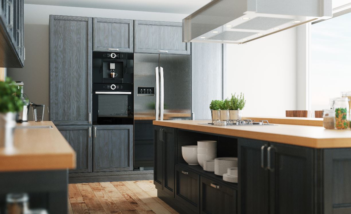 gray cabinets