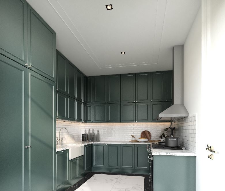 sage green cabinets