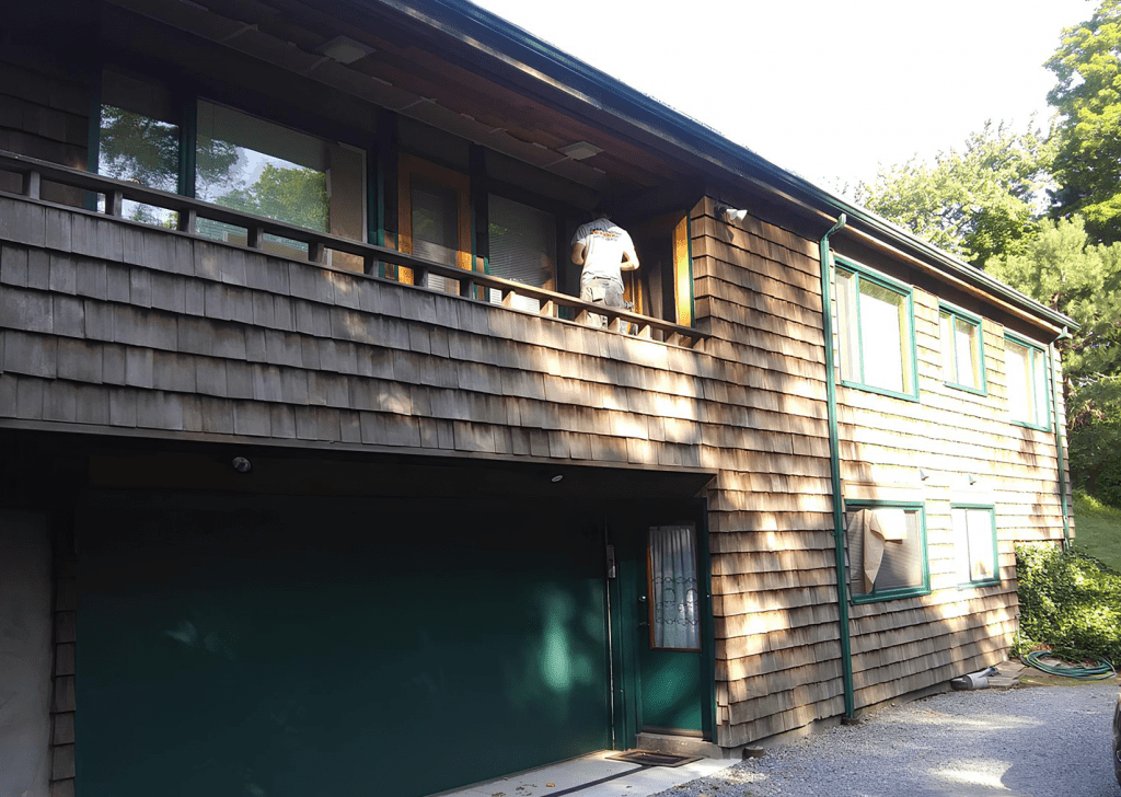 Multi-Story Exterior Repaint Before