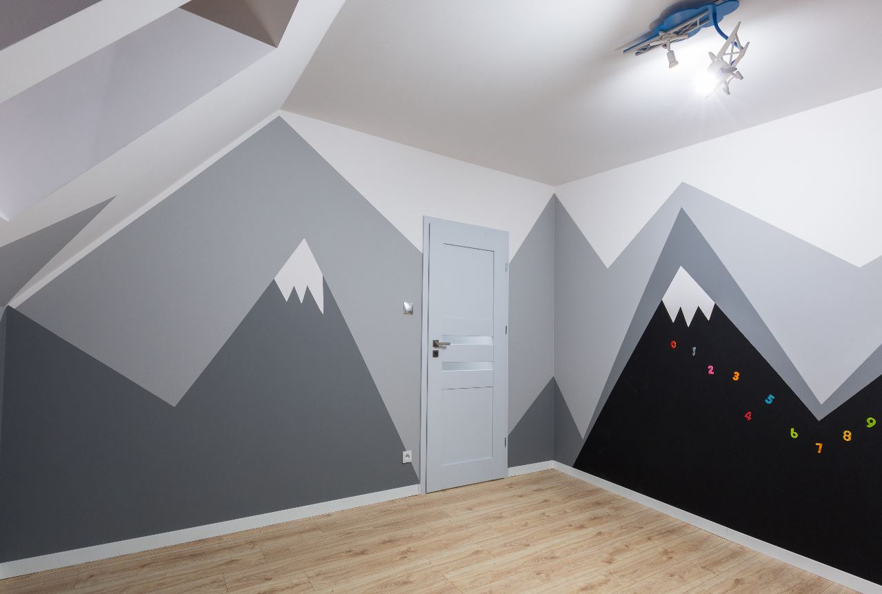 chalkboard walls kids room