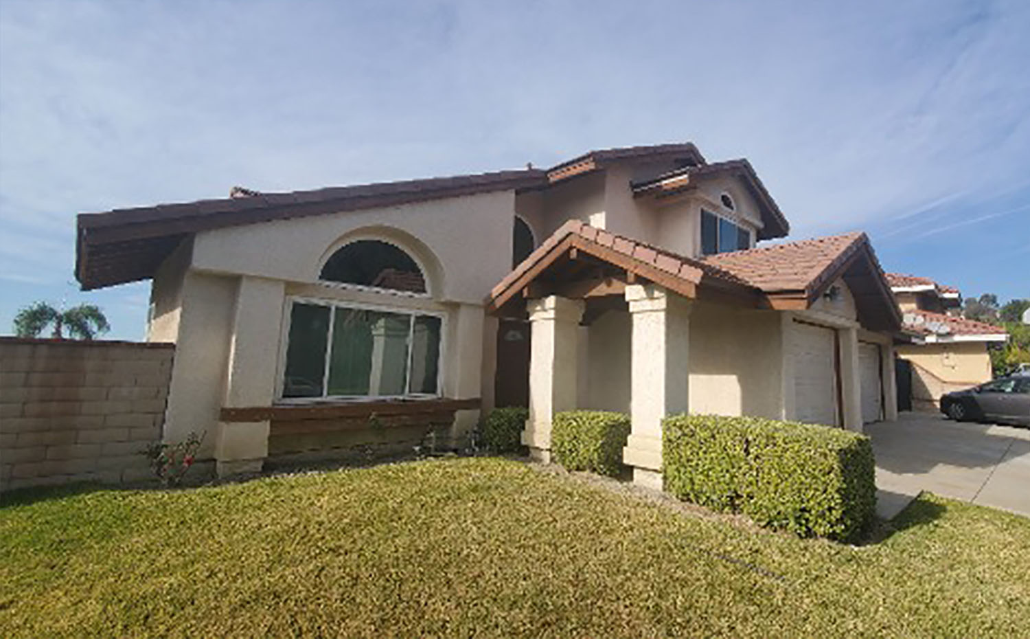 before painting house