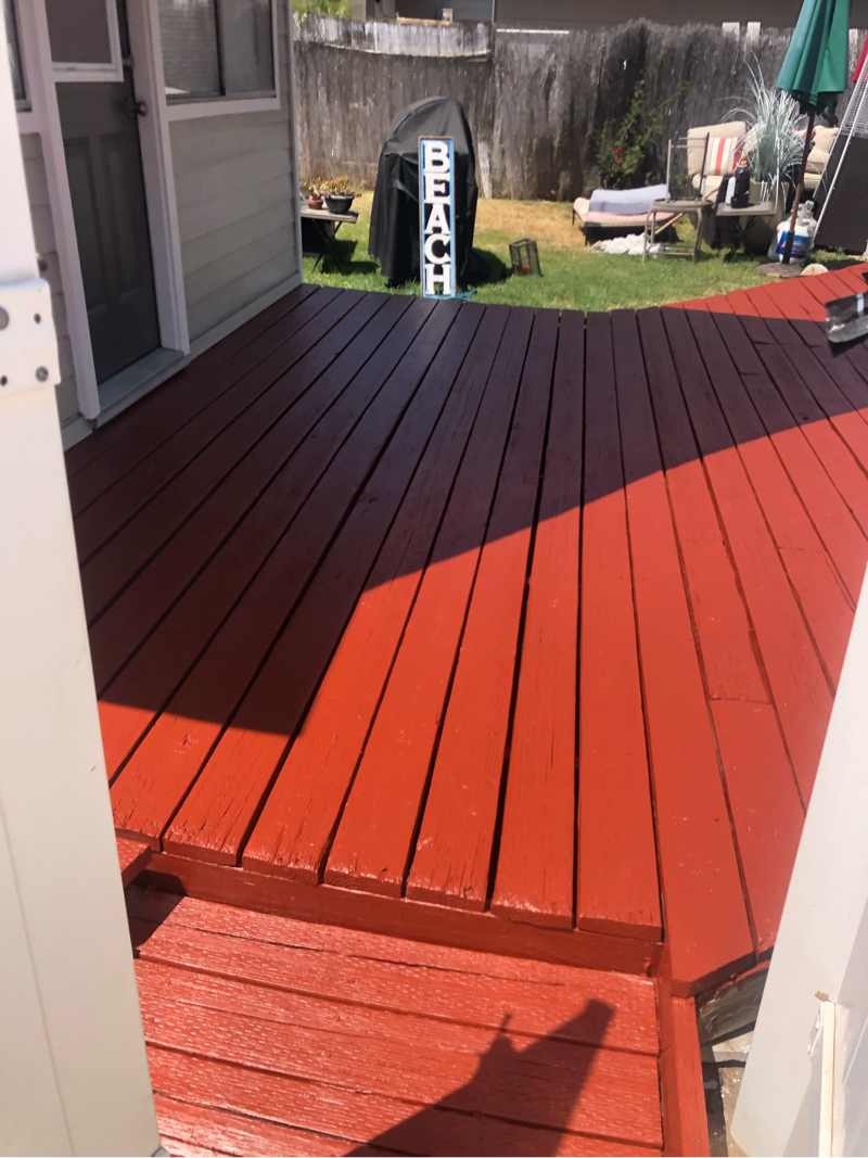 deck after