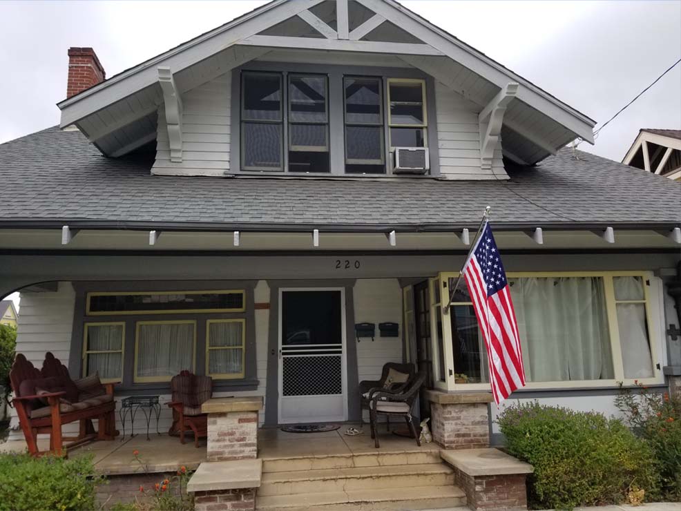 before photo of house painting in orange ca