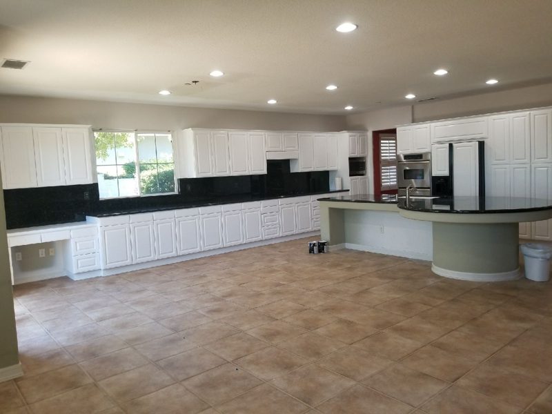 White cabinets
