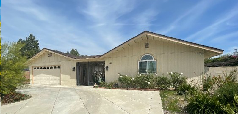 before exterior painting project