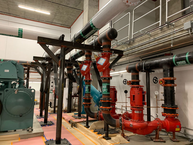 Industrial Plumbing Painting in Anaheim Before