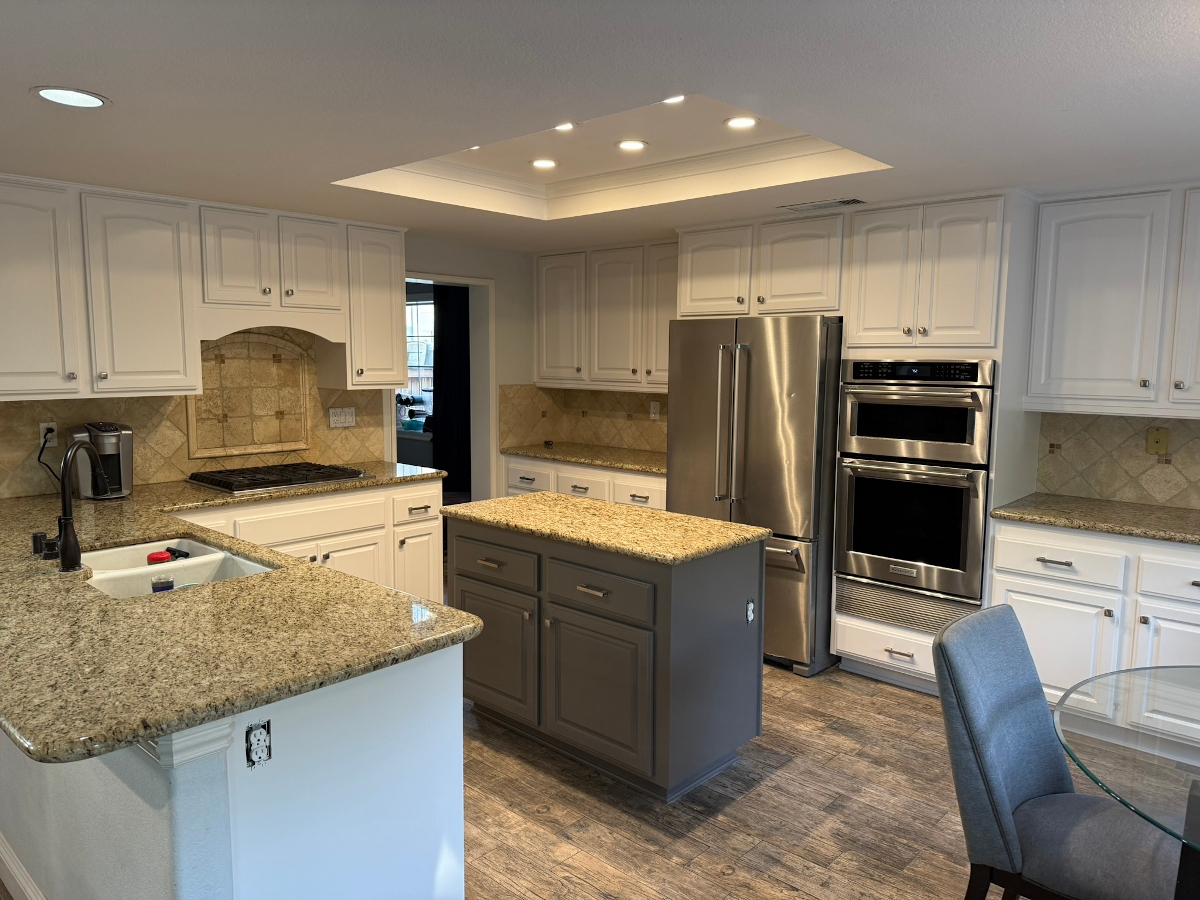 Kitchen Island Accent Painting After