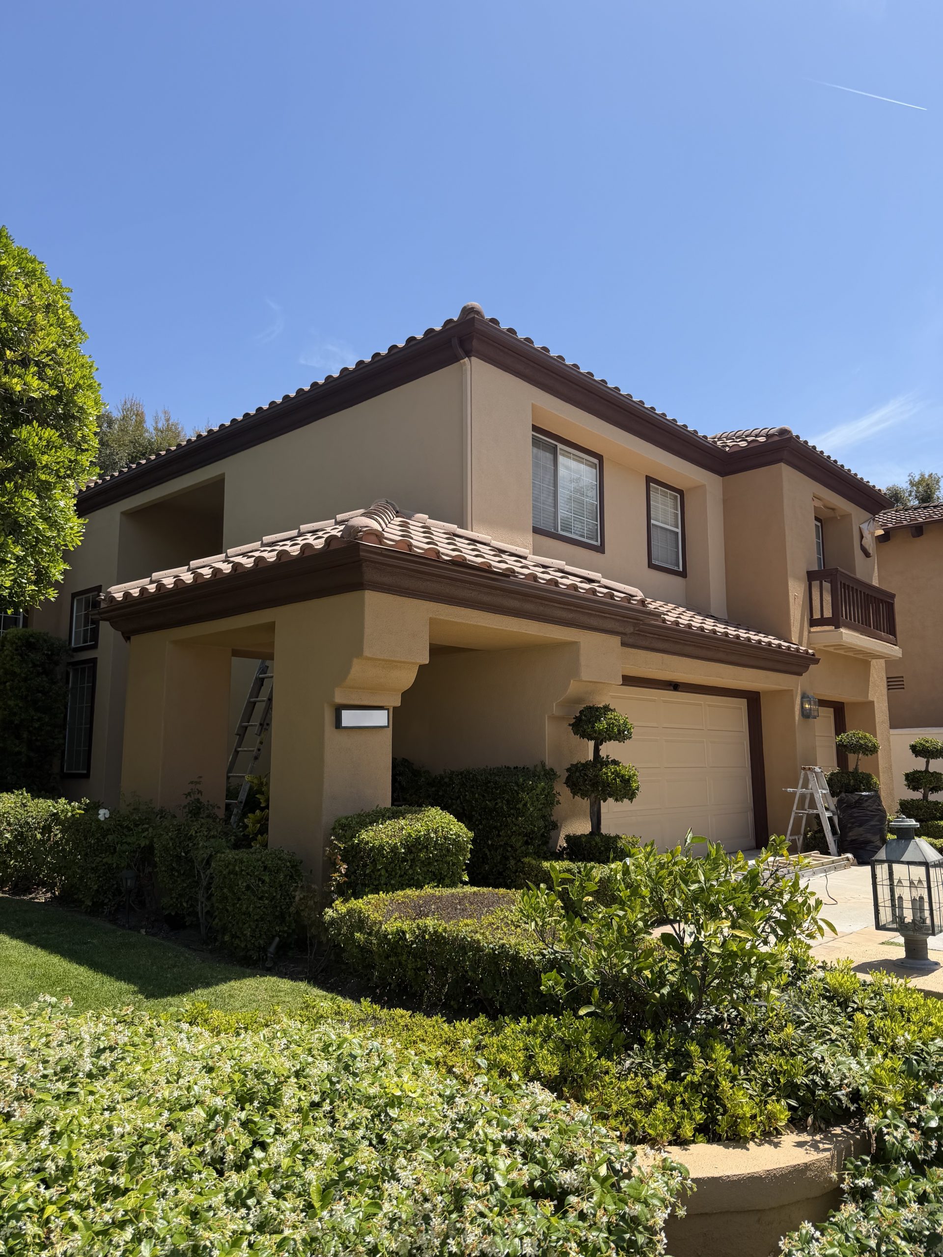 painted stucco house exterior