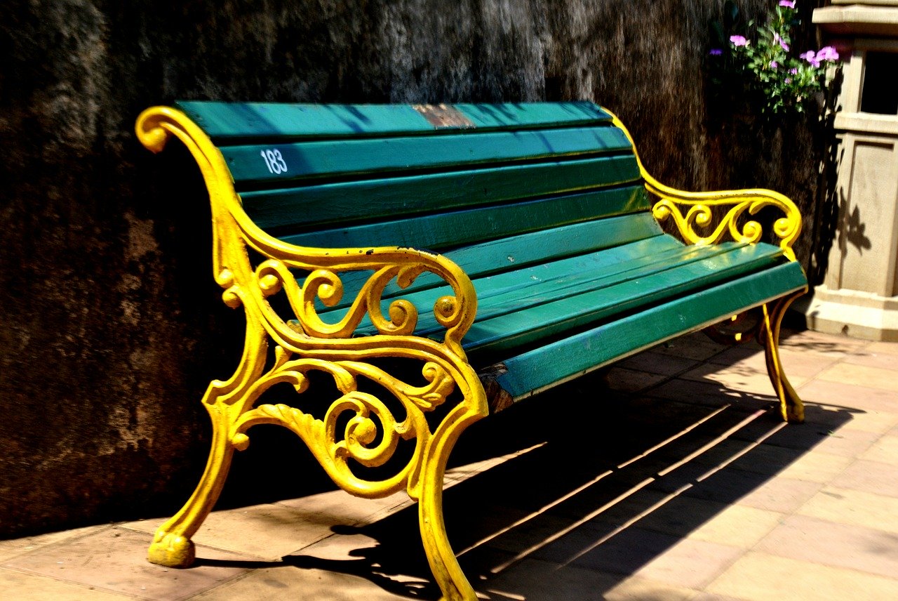 painted bench
