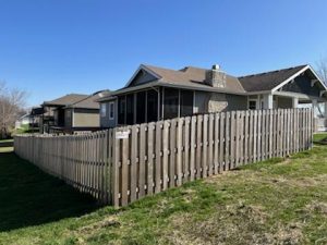 Fence Staining Before