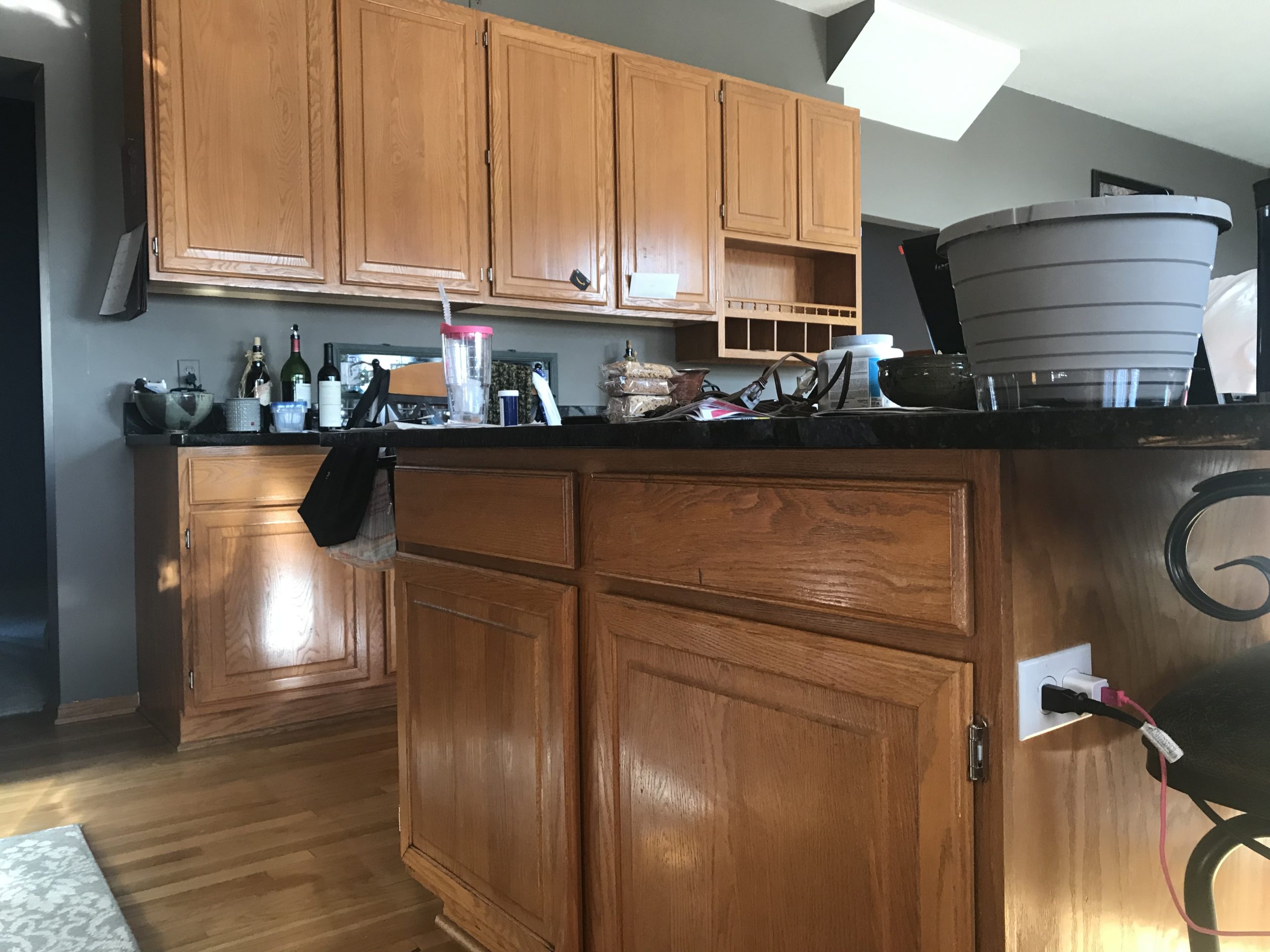 Residential Cabinet Enameling Before